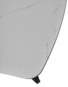 Стол RASMUS 160 TL-45 Белый мрамор, испанская керамика / черный каркас, ®DISAUR в Нефтекамске - neftekamsk.ok-mebel.com | фото 6