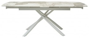 Стол RIVOLI 140 GLOSS LUXURY PANDORA SOLID CERAMIC / WHITE, ®DISAUR в Нефтекамске - neftekamsk.ok-mebel.com | фото 3