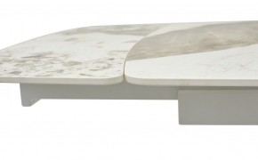 Стол RIVOLI 140 GLOSS LUXURY PANDORA SOLID CERAMIC / WHITE, ®DISAUR в Нефтекамске - neftekamsk.ok-mebel.com | фото 4