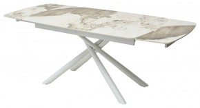 Стол RIVOLI 140 GLOSS LUXURY PANDORA SOLID CERAMIC / WHITE, ®DISAUR в Нефтекамске - neftekamsk.ok-mebel.com | фото 5