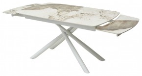 Стол RIVOLI 140 GLOSS LUXURY PANDORA SOLID CERAMIC / WHITE, ®DISAUR в Нефтекамске - neftekamsk.ok-mebel.com | фото 8