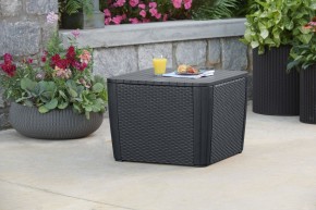 Стол-сундук Лузон Плюс (Luzon Plus Flat Wicker), графит в Нефтекамске - neftekamsk.ok-mebel.com | фото 1