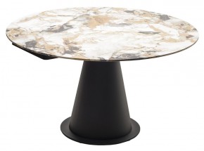 Стол TERAMO 135 GLOSS GRAND JADE SOLID CERAMIC, керамика, поворотн.механизм / Черный каркас, ®DISAUR в Нефтекамске - neftekamsk.ok-mebel.com | фото 15