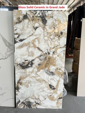 Стол TERAMO 135 GLOSS GRAND JADE SOLID CERAMIC, керамика, поворотн.механизм / Черный каркас, ®DISAUR в Нефтекамске - neftekamsk.ok-mebel.com | фото 7