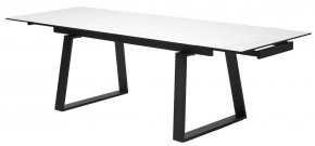 Стол VASTO 180 MARBLES KL-99 Белый мрамор матовый, итальянская керамика/ черный каркас, ®DISAUR в Нефтекамске - neftekamsk.ok-mebel.com | фото 9
