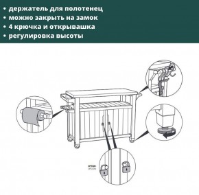 Столик для барбекю 207 Л (Unity XL 207L) в Нефтекамске - neftekamsk.ok-mebel.com | фото 8