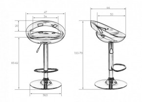 Стул барный DOBRIN DISCO LM-1010 (серебрянный металлик) в Нефтекамске - neftekamsk.ok-mebel.com | фото