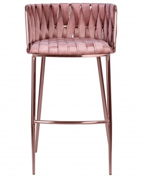 Стул барный DOBRIN EMMA ROSE GOLD, розовый велюр (VF-10) в Нефтекамске - neftekamsk.ok-mebel.com | фото 6