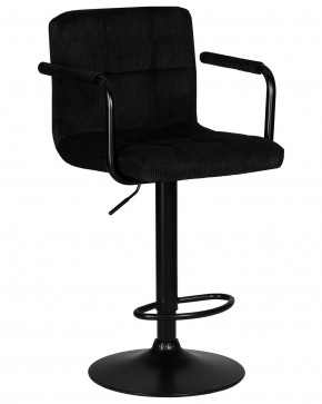 Стул барный DOBRIN KRUGER ARM BLACK, черный вельвет (LAR-E2041-52) в Нефтекамске - neftekamsk.ok-mebel.com | фото