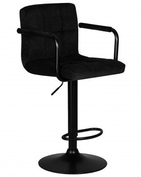 Стул барный DOBRIN KRUGER ARM BLACK, черный вельвет (LAR-E2041-52) в Нефтекамске - neftekamsk.ok-mebel.com | фото 2