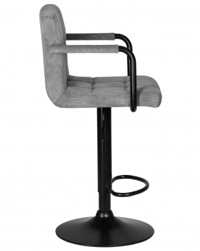Стул барный DOBRIN KRUGER ARM BLACK, серый вельвет (LAR-E2041-25) в Нефтекамске - neftekamsk.ok-mebel.com | фото 3