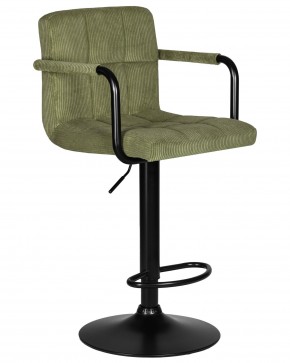 Стул барный DOBRIN KRUGER ARM BLACK, зеленый вельвет (LAR-E2041-7) в Нефтекамске - neftekamsk.ok-mebel.com | фото 2