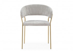 Стул на металлокаркасе Kamelia 1 light gray fabric / gold в Нефтекамске - neftekamsk.ok-mebel.com | фото 3