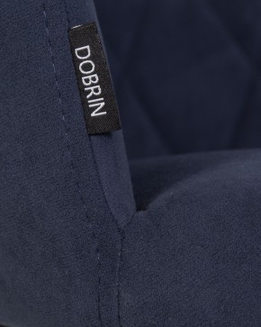 Стул обеденный DOBRIN ROBY, ЭМАЛЬ ЧЕРНЫЙ МУАР велюр Catania Dark Blue в Нефтекамске - neftekamsk.ok-mebel.com | фото 9