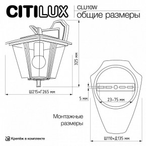 Светильник на штанге Citilux FORTS CLU10W в Нефтекамске - neftekamsk.ok-mebel.com | фото 9