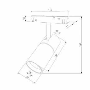 Светильник на штанге Elektrostandard Slim Magnetic a069471 в Нефтекамске - neftekamsk.ok-mebel.com | фото 4
