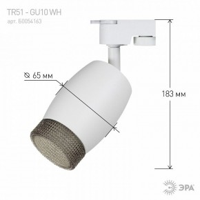 Светильник на штанге Эра  TR51 - GU10 WH в Нефтекамске - neftekamsk.ok-mebel.com | фото 4