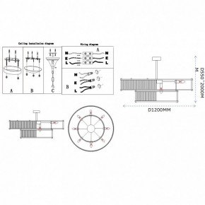 Светильник на штанге Imperiumloft RH Marais Round Chandelier 40,2668 в Нефтекамске - neftekamsk.ok-mebel.com | фото 11