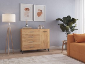СВЕТЛАНА LOFT Комод-тумба  (дуб золотой) в Нефтекамске - neftekamsk.ok-mebel.com | фото 3