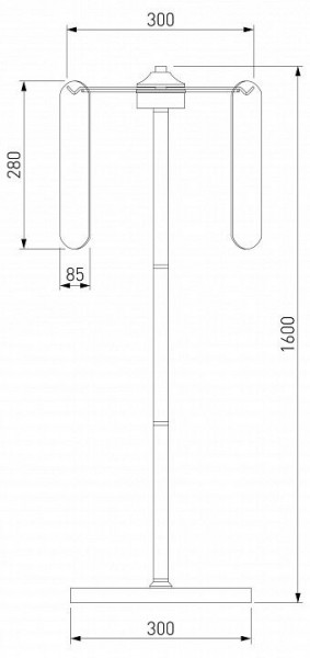 Торшер Eurosvet Claire 01171/3 золото в Нефтекамске - neftekamsk.ok-mebel.com | фото 3