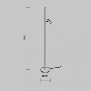 Торшер Maytoni Thin MOD395FL-L28BS3K в Нефтекамске - neftekamsk.ok-mebel.com | фото 4