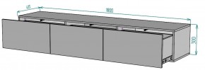 ТВ тумба подвесная TV81 (3 ящика) в Нефтекамске - neftekamsk.ok-mebel.com | фото 2