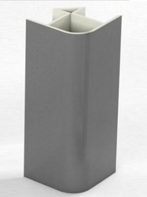 Угловое соединение для цоколя 90 гр. h150 мм (Алюминий, Белый, Черный, Сонома) в Нефтекамске - neftekamsk.ok-mebel.com | фото