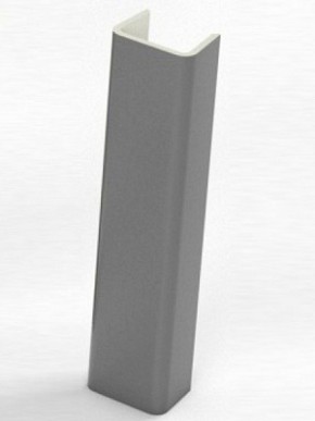 Торцевая заглушка  для цоколя h100 мм (Алюминий, Белый, Черный, Сонома) в Нефтекамске - neftekamsk.ok-mebel.com | фото 1