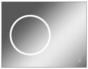 Зеркало Eclipse 90 black с подсветкой Sansa (SE1031Z) в Нефтекамске - neftekamsk.ok-mebel.com | фото