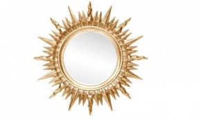 Зеркало круглое золото (1810(1) в Нефтекамске - neftekamsk.ok-mebel.com | фото